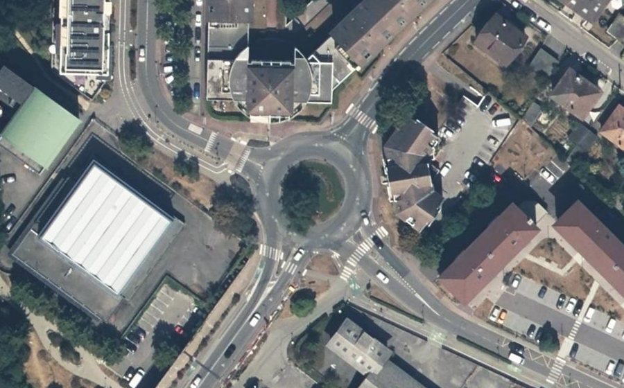 Vue aérienne du Rond-Point de Chevennes
