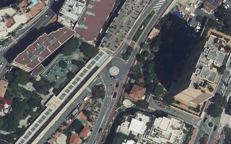 Vue aérienne du Rond-point anonyme n°93137591