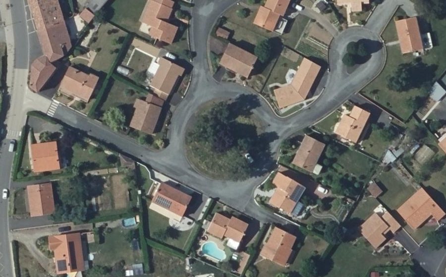 Vue aérienne du Rue de la Potée