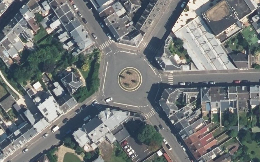 Vue aérienne de la Place de Mulhouse
