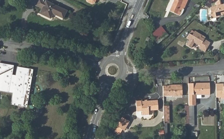 Vue aérienne du Avenue de Nantes