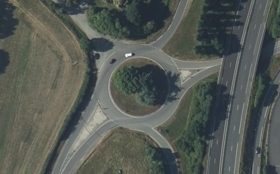 Vue aérienne du Giratoire de la Garenne