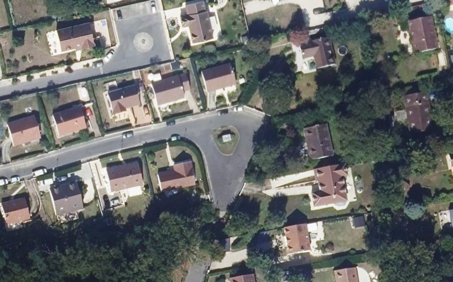 Vue aérienne du Allée des Champs