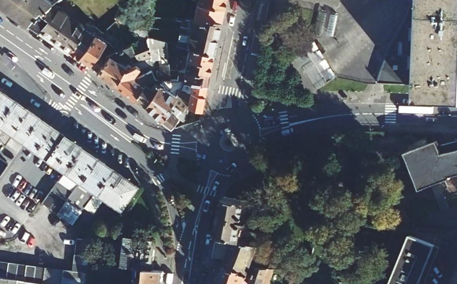 Vue aérienne du Giratoire Gayole