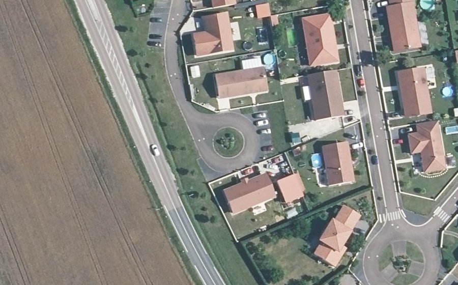 Vue aérienne du Rue de la Haie Buissonnière