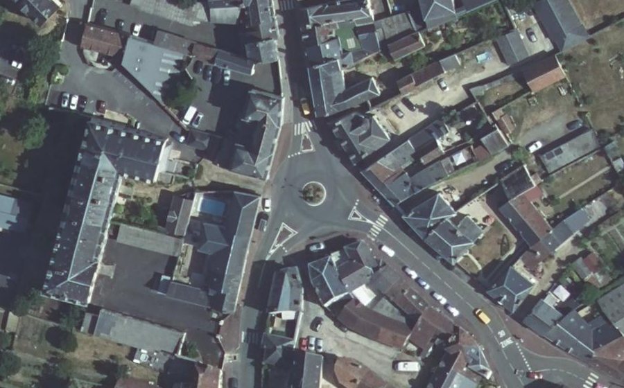 Vue aérienne du Place du Docteur Collière
