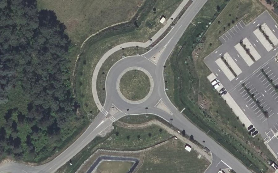 Vue aérienne du Route de Goulard