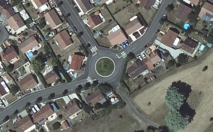 Vue aérienne du Rue de Liboisne