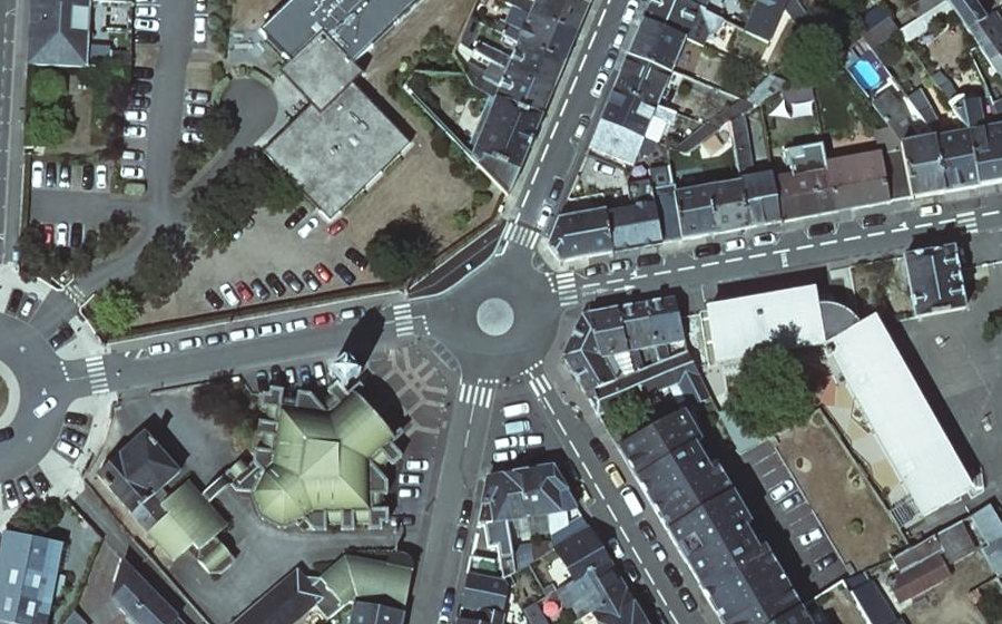 Vue aérienne du Rue Bobillot