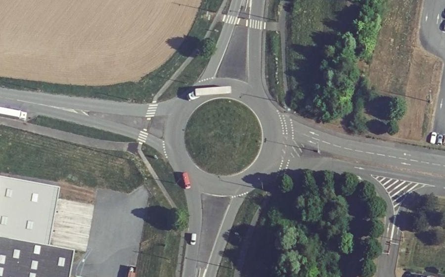 Vue aérienne du Avenue Georges Laine