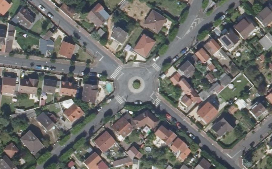 Vue aérienne du Place Henri Boissier