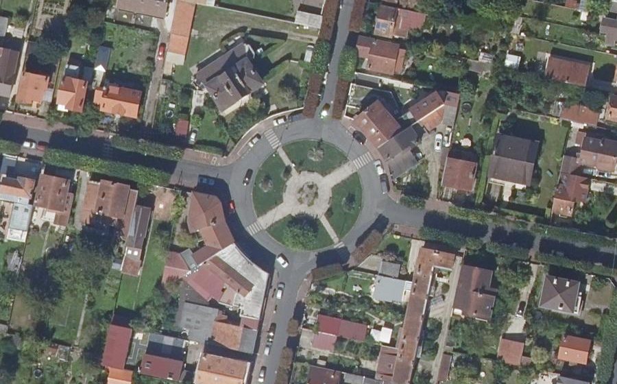 Vue aérienne du Rond-Point des Fêtes