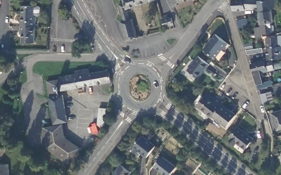 Vue aérienne du Rond-Point de la Noë