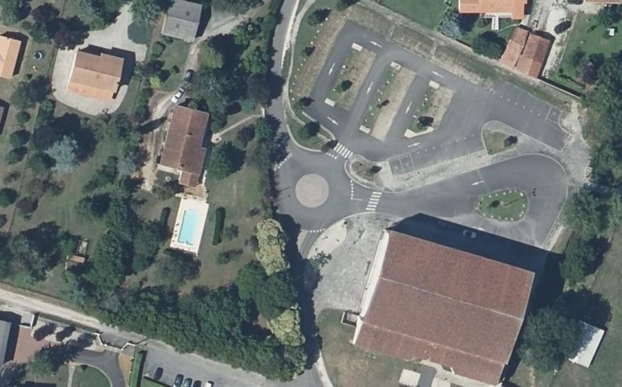 Vue aérienne du Route de Montignac