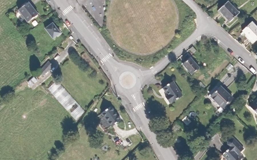 Vue aérienne du Route de Lorient
