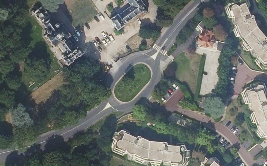 Vue aérienne du Avenue Charles de Gaulle