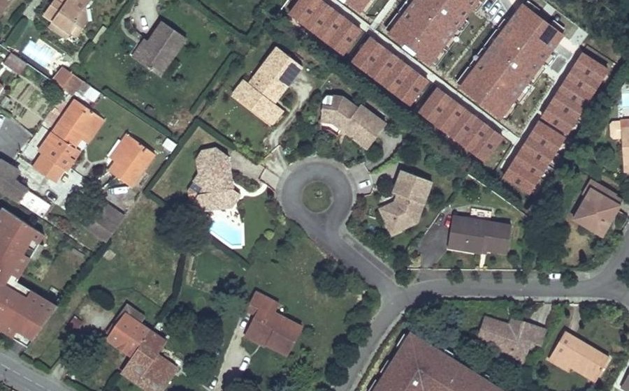Vue aérienne du Place des Dames