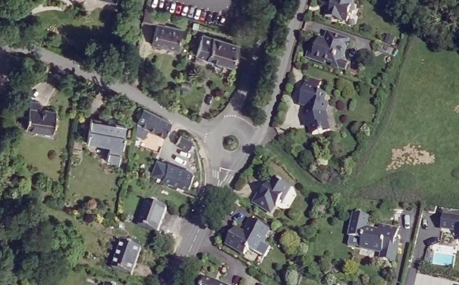 Vue aérienne du Allée de Loc Hilaire