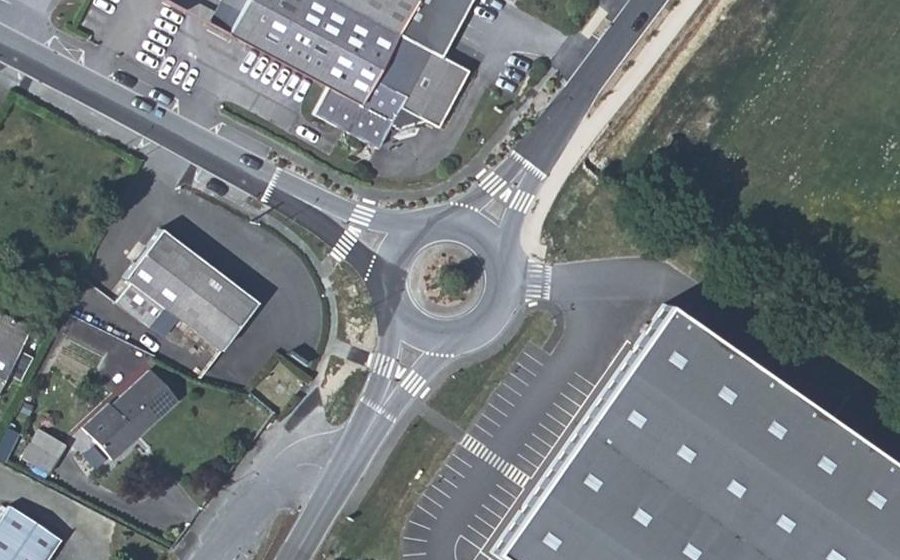 Vue aérienne du Rue du Président Kennedy