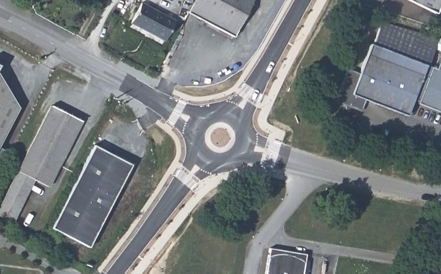Vue aérienne du Rue du Président Kennedy