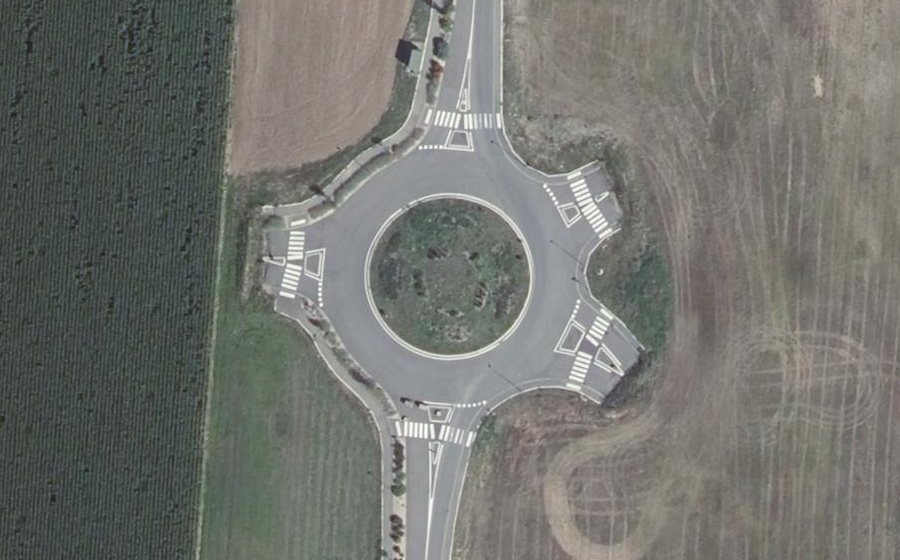 Vue aérienne du Rue du Rhin