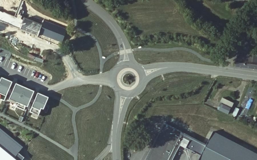 Vue aérienne du Route des Chênes Secs
