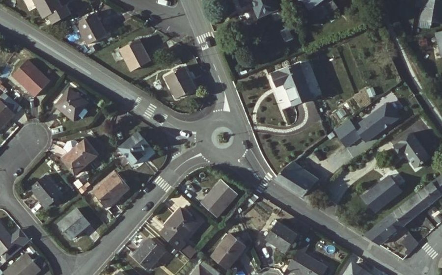 Vue aérienne du Route d'Olivet