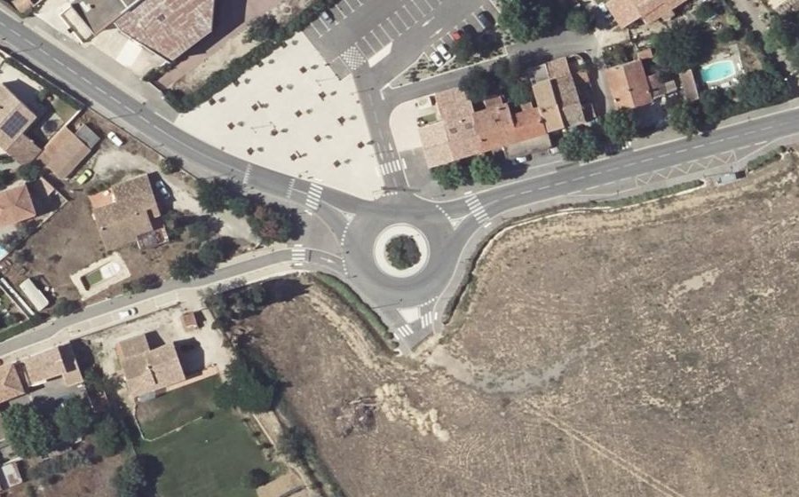 Vue aérienne du Rond-Point de Mauran