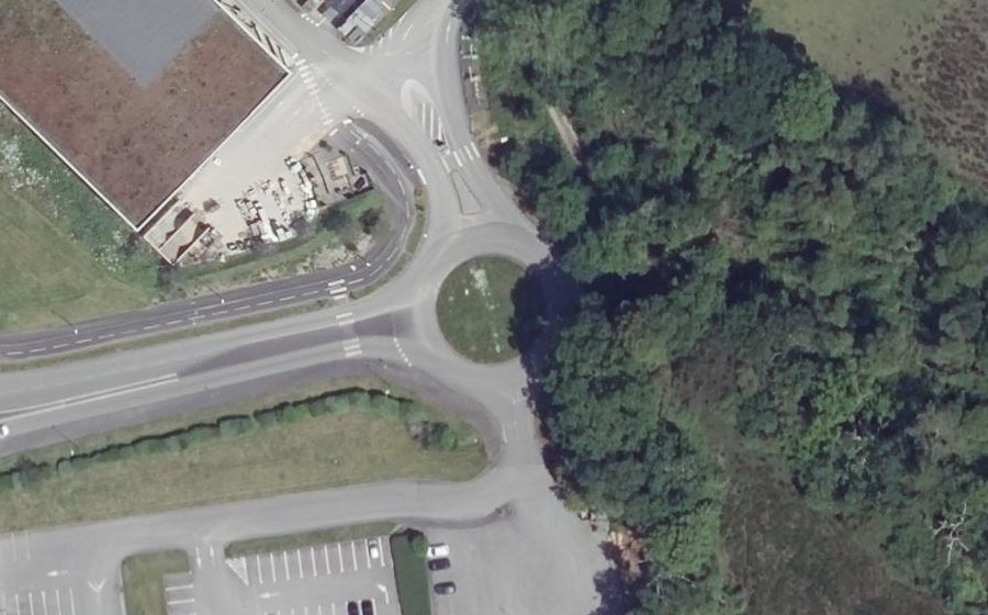 Vue aérienne du Rond-Point Jacques Chaban-Delmas