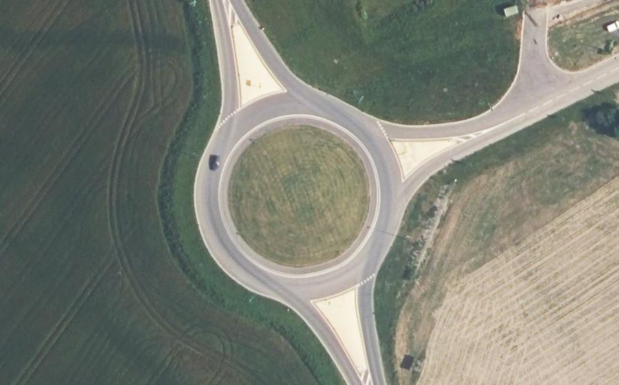 Vue aérienne du Giratoire de la Résistance