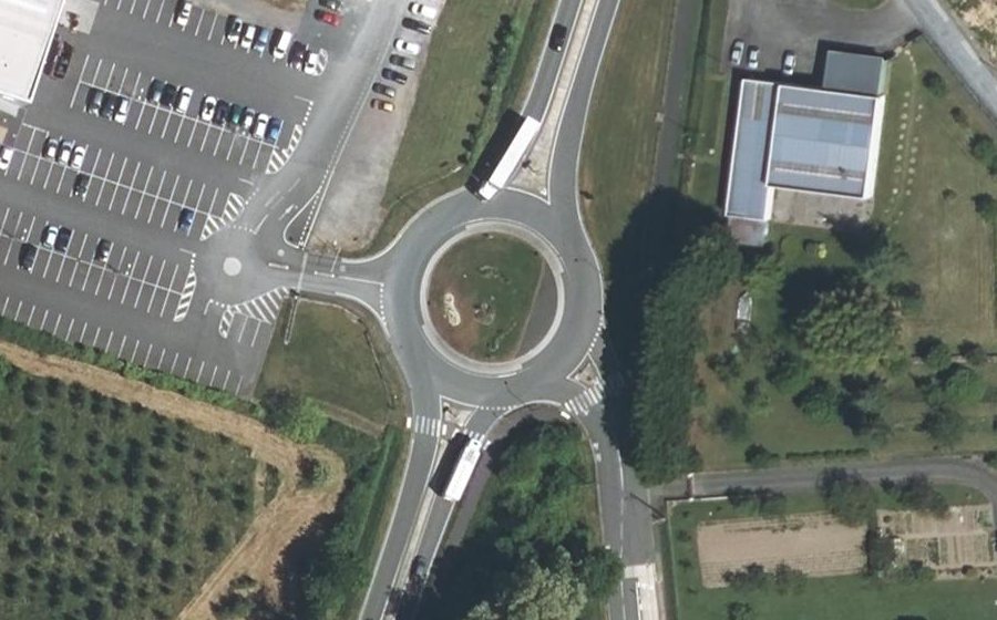 Vue aérienne du Avenue de Paris