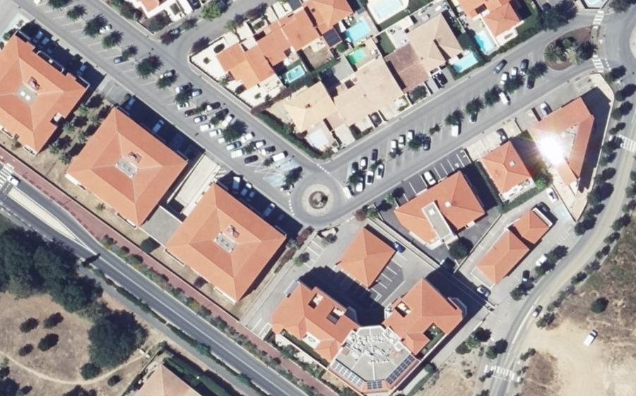 Vue aérienne du Allée du Comité de Baixas