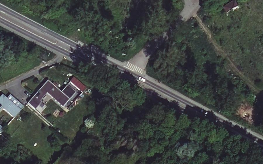 Vue aérienne du Échangeur de Loos (A 25 Sortie 6)