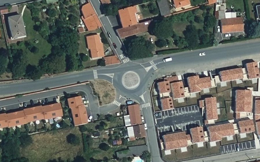 Vue aérienne du Rond-Point de l'Océan