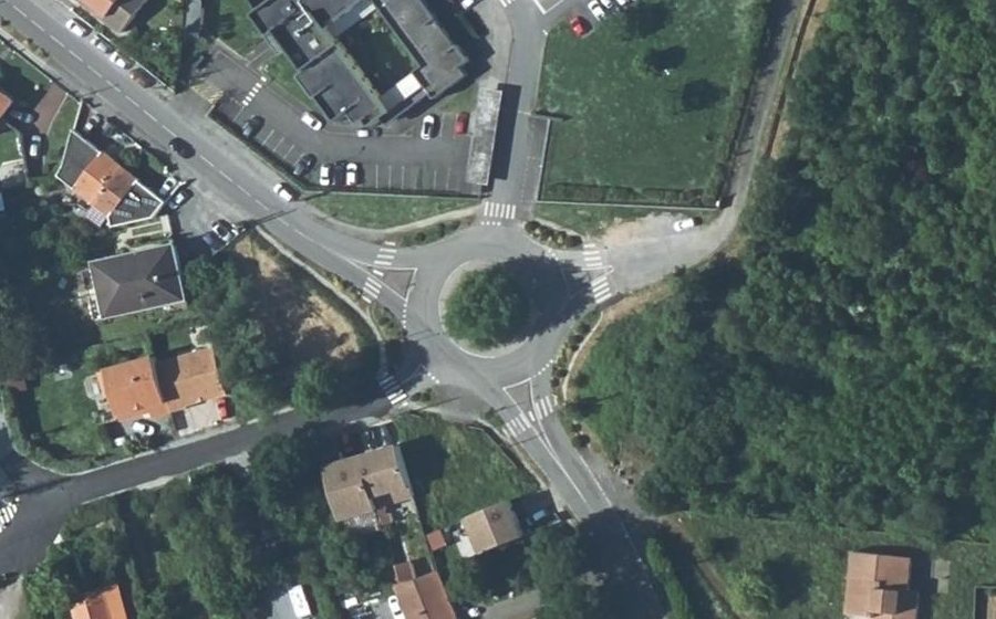 Vue aérienne du Rond-Point Georges Daumezon