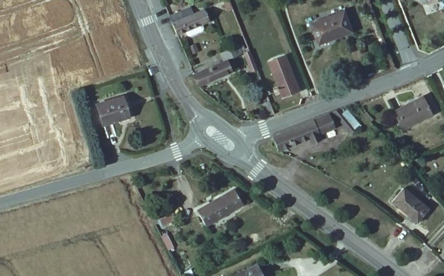 Vue aérienne du Rue Charles de Gaulle