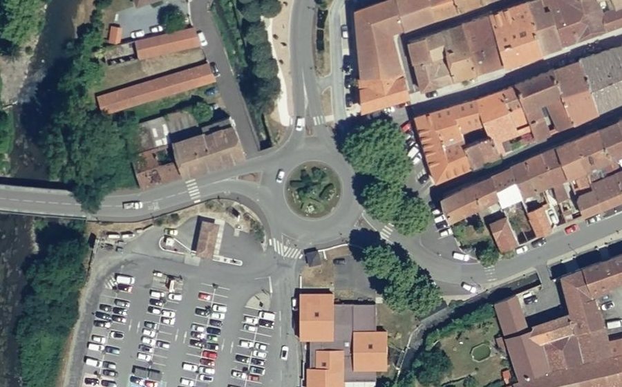Vue aérienne du Place du Foirail