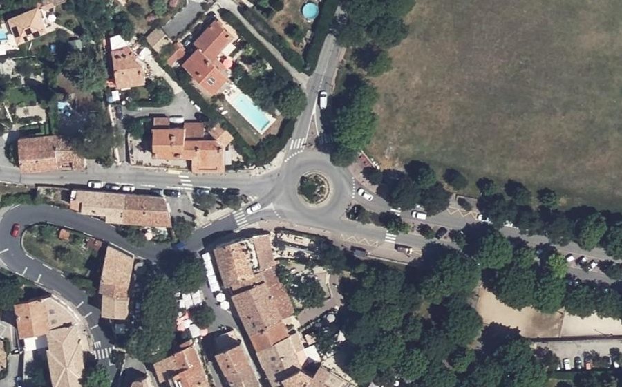 Vue aérienne du Rond-Point de la Chèvre