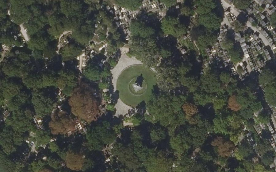 Vue aérienne du Rond-Point Casimir Périer