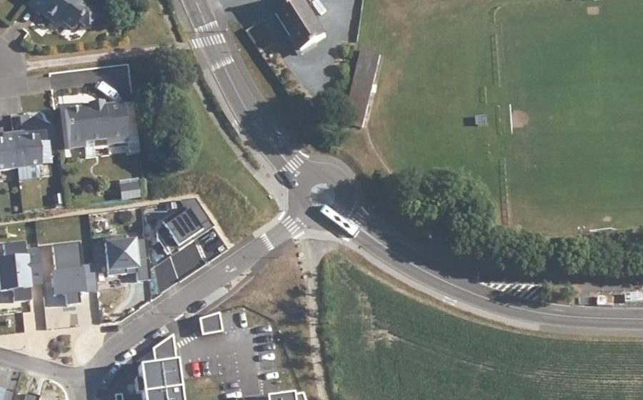 Vue aérienne du Rue de Verdun