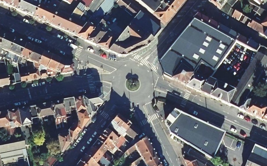 Vue aérienne du Place Saint-Eloi