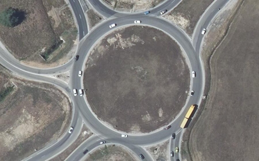 Vue aérienne du Rond-point anonyme n°9507664