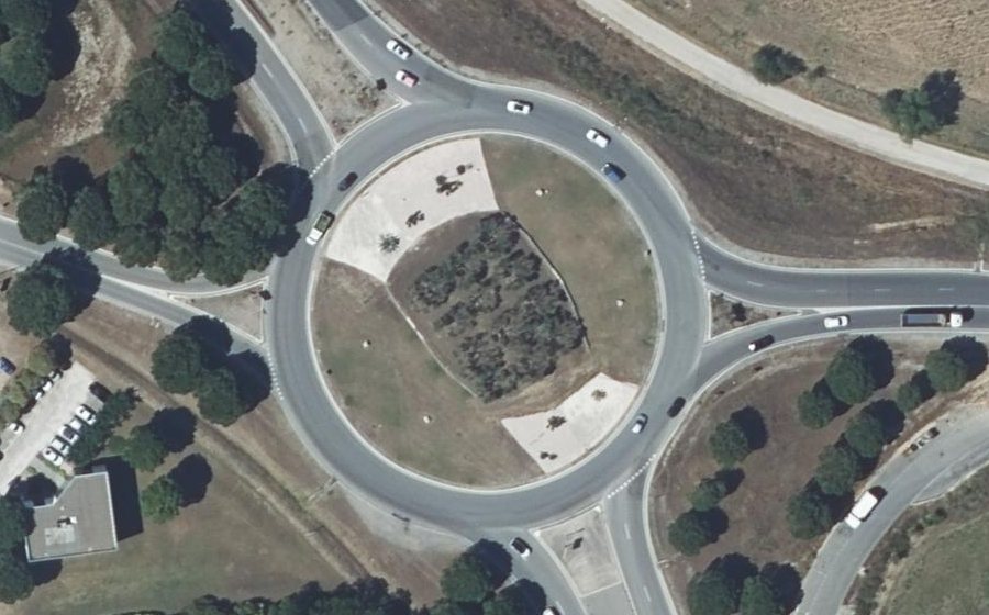 Vue aérienne du Rond-Point des Plages