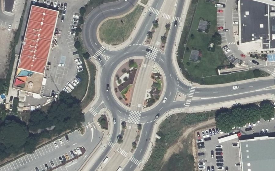Vue aérienne du Rond-Point de la Canardière