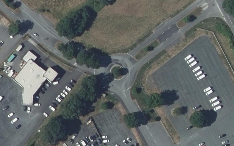Vue aérienne du Rond-point de l'Innovation