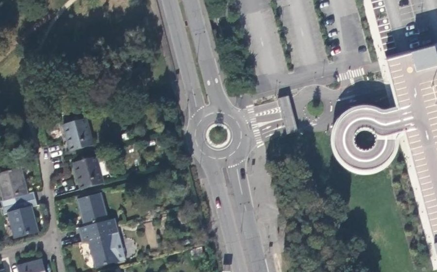 Vue aérienne du Rue de Vern