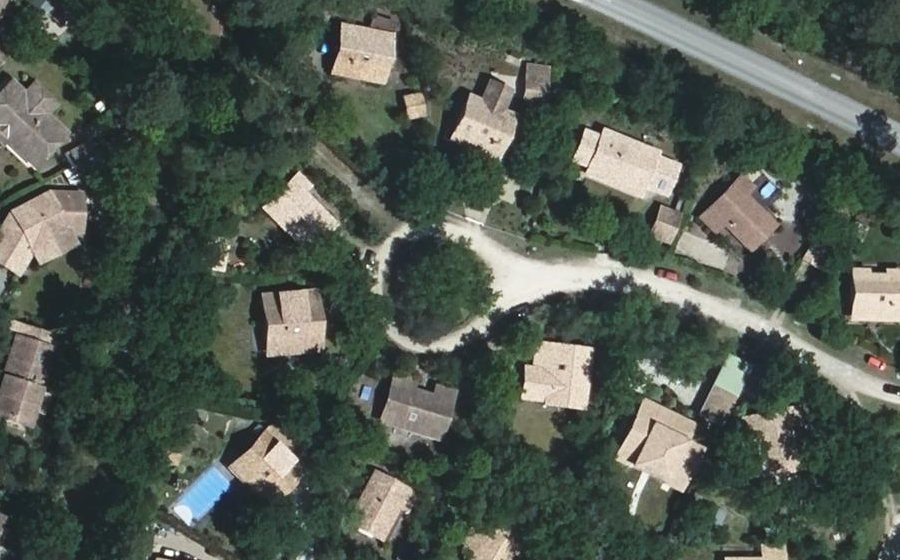 Vue aérienne du Chemin du Sessile