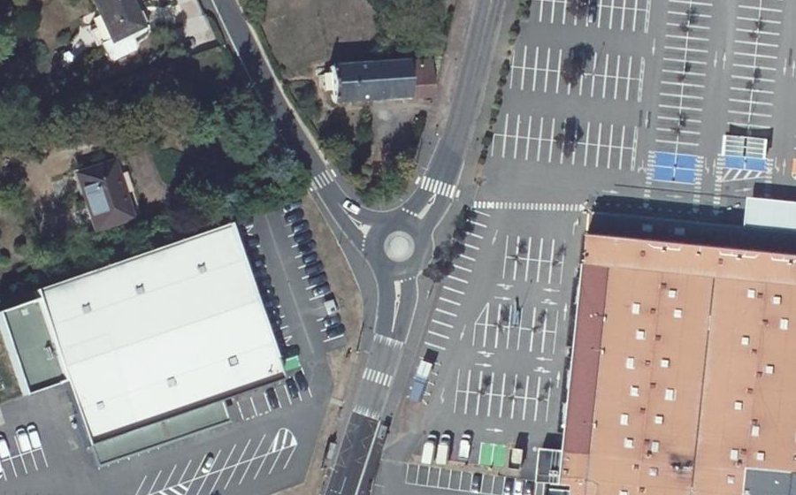 Vue aérienne du Boulevard de Beauregard