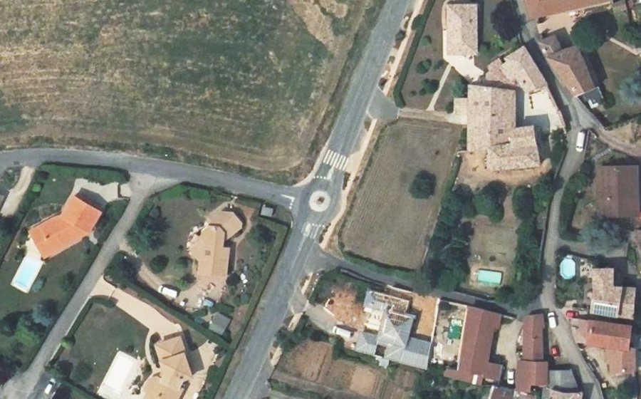Vue aérienne du Route des Crêtes