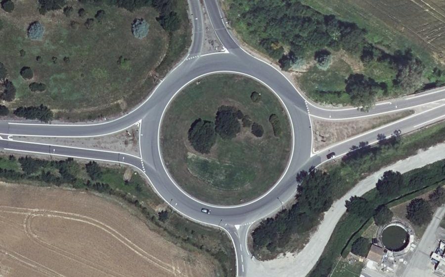 Vue aérienne du Rond-Point du Molinier